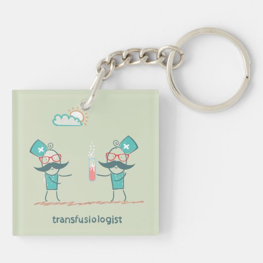 Transfusioloog Sleutelhanger (Achterkant)