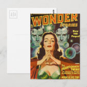 Transgalactische tweelingen briefkaart (Voorkant / Achterkant)