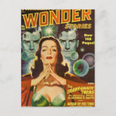 Transgalactische tweelingen briefkaart (Voorkant)