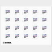 Transgelijkheid Ronde Sticker (Vel)