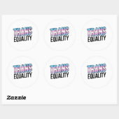 Transgelijkheid Ronde Sticker (Vel)