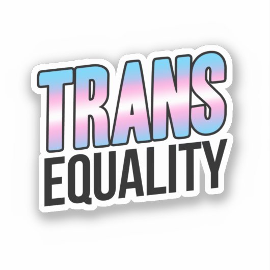 Transgelijkheid Sticker (Voorkant)