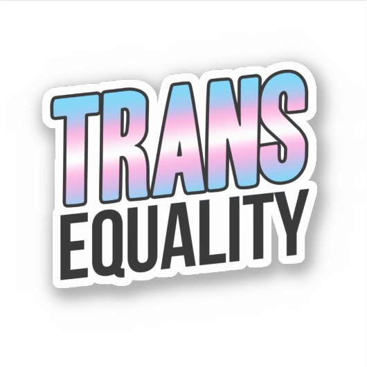 Transgelijkheid Sticker (Voorkant)
