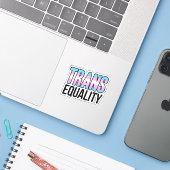 Transgelijkheid Sticker (Laptop met iPhone)