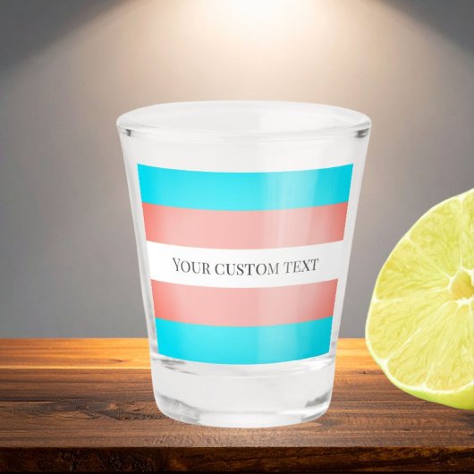 Transgender aangepaste tekst trans drinken shot glas