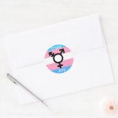 Transgender Ally Awareness Pride Sticker (Envelop)