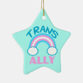 Transgender Ally Keramisch Ornament (Rechts)