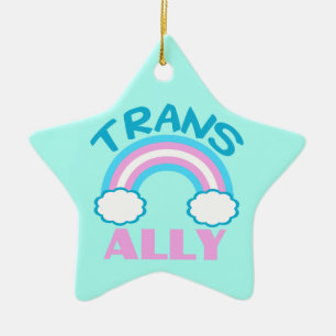 Transgender Ally Keramisch Ornament