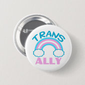 Transgender Ally Ronde Button 5,7 Cm (Voorkant /achterkant)