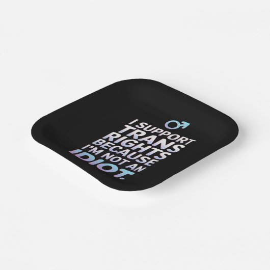 Transgender Ally Trans Pride Flag Support Papieren Bordje (Gebogen)