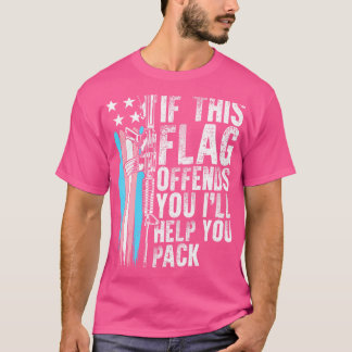 Transgender als deze vlag je AR-15 Pistool tuig be T-shirt