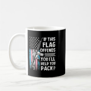 Transgender als deze vlag je schendt AR15 Pistool Koffiemok