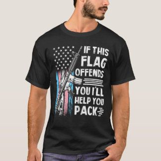 Transgender als deze vlag u AR-15 Pistool aanbiedt T-shirt
