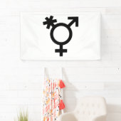 Transgender Alternatief Geslachts Symbool Spandoek (Insitu)