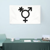 Transgender Alternatief Geslachts Symbool Spandoek (Beurs)
