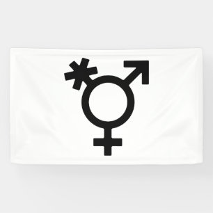 Transgender Alternatief Geslachts Symbool Spandoek