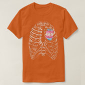 Transgender Anatomic Heart Ribcage Trans Pride H T-shirt (Design voorkant)
