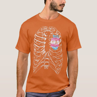 Transgender Anatomic Heart Ribcage Trans Pride H T-shirt