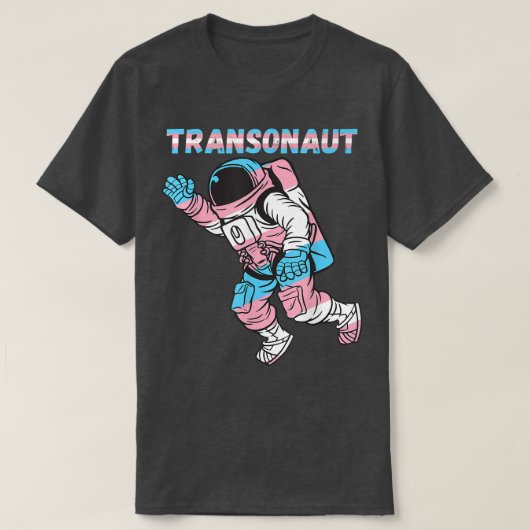 Transgender Astronaut Space Gravity Transseual Fla T-shirt (Design voorkant)