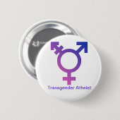 Transgender Atheïstische knop Ronde Button 5,7 Cm (Voorkant /achterkant)