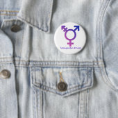 Transgender Atheïstische knop Ronde Button 5,7 Cm (In situ)