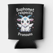 Transgender Baphomet respecteert voornaamwoorden T Blikjeskoeler (Voorkant)