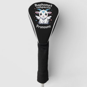 Transgender Baphomet Respecteert Voornaamwoorden T Golfheadcover