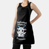 Transgender Baphomet respecteert voornaamwoorden T Schort (Insitu)