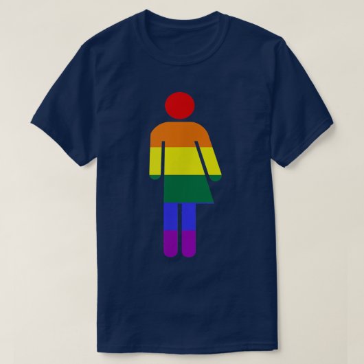 Transgender Bathroom Rights TWith Bathroom Symbool T-shirt (Design voorkant)