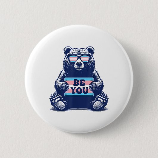 Transgender Be You Trans Pride M2f F2m Ronde Button 5,7 Cm (Voorkant)