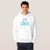 Transgender Beauful Rainbow Hoodie (Voorkant volledig)