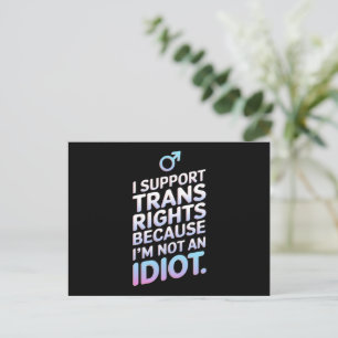 Transgender Bondgenoot Trans Pride Vlag Ondersteun Briefkaart