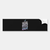 Transgender Bondgenoot Trans Pride Vlag Ondersteun Bumpersticker (Voorkant)