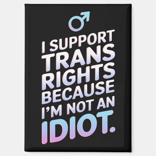 Transgender Bondgenoot Trans Pride Vlag Ondersteun Magneet (Voorkant)