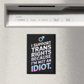 Transgender Bondgenoot Trans Pride Vlag Ondersteun Magneet (Insitu (Vaatwasser))
