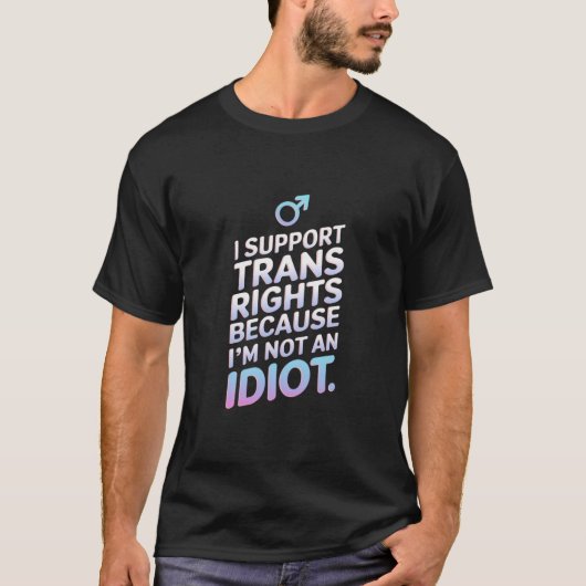 Transgender Bondgenoot Trans Pride Vlag Ondersteun T-shirt (Voorkant)
