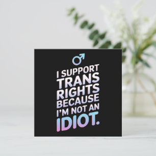 Transgender Bondgenoot Trans Pride Vlag Steun  Kaart