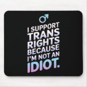Transgender Bondgenoot Trans Pride Vlag Steun  Muismat (Voorkant)
