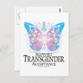 Transgender Butterfly Briefkaart (Voorkant / Achterkant)