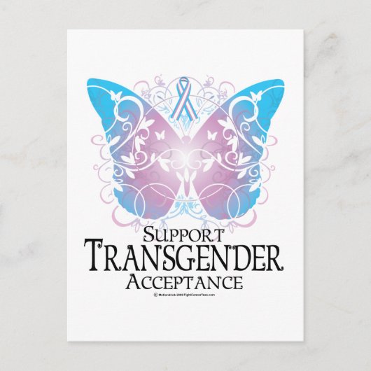 Transgender Butterfly Briefkaart (Voorkant)