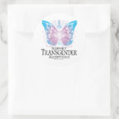 Transgender Butterfly Ronde Sticker (Tas)