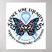 Transgender Butterfly Tribal Poster (Voorkant)
