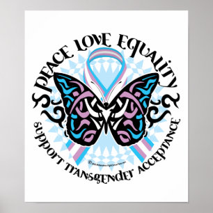 Transgender Butterfly Tribal Poster
