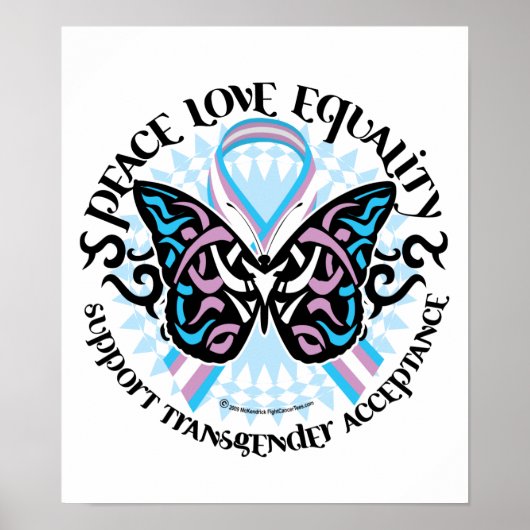 Transgender Butterfly Tribal Poster (Voorkant)
