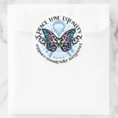 Transgender Butterfly Tribal Ronde Sticker (Tas)