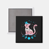 Transgender Cat Astrologie Hemelse LHBT Pride Tra Magneet (Voorkant / Achterkant)