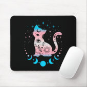Transgender Cat Astrologie Hemelse LHBT Pride Tra Muismat (Met muis)