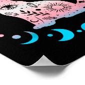 Transgender Cat Astrologie Hemelse LHBT Pride Tra Poster (Hoek)