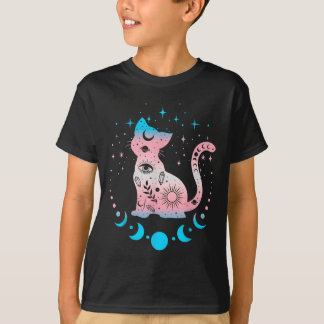 Transgender Cat Astrologie Hemelse LHBT Pride Tra T-shirt