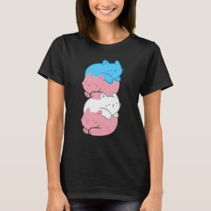 Transgender Cats Lgbtq Life Transseksuele Vlag T-shirt
